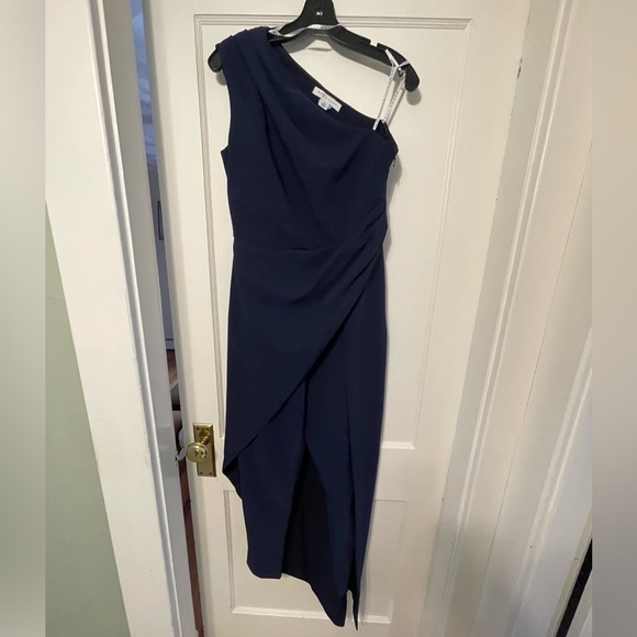 Kay Unger Dresses & Skirts - Kay Unger Walk Thru Jumpsuit Navy Blue Size 6